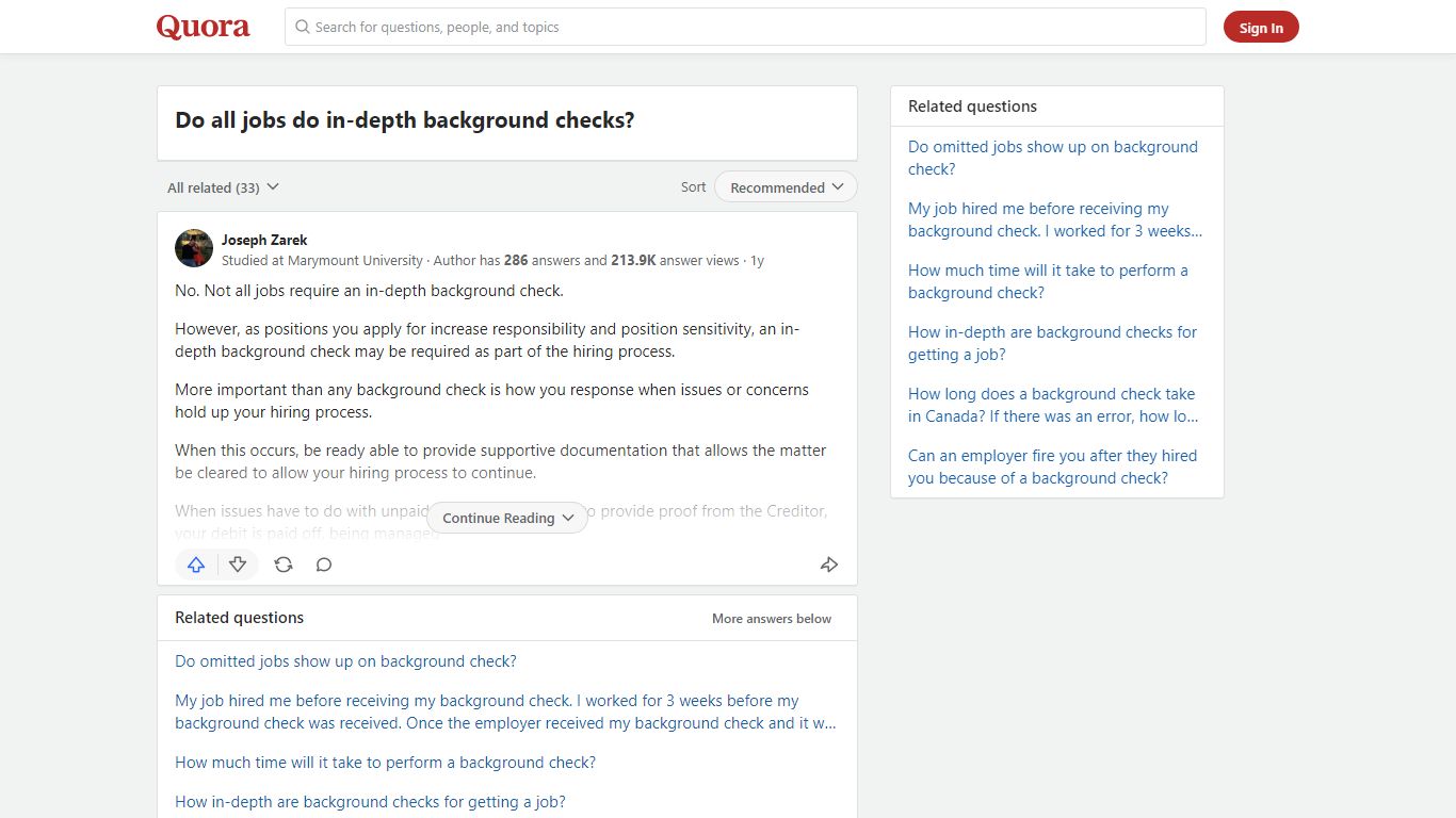 Do all jobs do in-depth background checks? - Quora